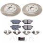 PowerStop SC7753 Semi-Coated Rotor and Low-Dust Ceramic Brake Pad Kit