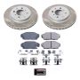 PowerStop SC688 Semi-Coated Rotor and Low-Dust Ceramic Brake Pad Kit
