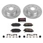 PowerStop K7340 Z23 Daily Driver Carbon-Fiber Ceramic Brake Pad and Drilled & Slotted Rotor Kit