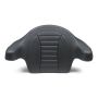 Mustang Motorcycle 79014SB Mustang 93-13 HD FL Touring Extended Arm Wrap-Around Backrest Deluxe - Black w/Blue Stitching