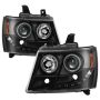 SPYDER 5085979 Projector Headlights - LED Halo - Black