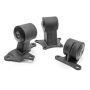Innovative 90-93 Accord H/F Series Black Steel Mounts 85A Bushings (Auto EX to Manual 94-01 Trans)