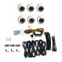 KC HiLiTES 91040 KC Cyclone V2 LED Rock Light - 6-Light System - Clear - 5W Flood Beam