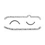 Cometic Gasket C5296 Cometic Chevrolet Gen-1 Small Block V8 .094i Fiber Oil Pan Gasket Kit Right Side Dipstick Thin Fro