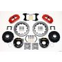 Wilwood 140-9219-DR Narrow Superlite 4R Rear P-Brk Kit 12.88in Drill Red Big Ford New Style 2.50in Offset