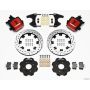 Wilwood 140-10209-DR Combination Parking Brake Rear Kit 12.19in Drilled Red Civic / Integra Drum 2.46 Hub Offset