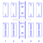King Engine Bearings MB5227XP King Mitsubishi 4G63/4G64 6 Bolt 1st Gen DSM Performance Main Bearing Set - Size STD