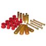 Prothane 4-1018 Chrysler SS Conv HD Spring & Shackles Bushings - Red