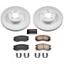 PowerStop CRK1118 Genuine Geomet Coated Rotor and Low-Dust Ceramic Brake Pad Kit