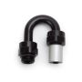 Russell 610820 Performance -6 SAE Port Male to -6 AN Hose 180 Degree Crimp On Hose End - Black Anodized