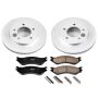 PowerStop CRK1869 Genuine Geomet Coated Rotor and Low-Dust Ceramic Brake Pad Kit