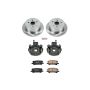 PowerStop KCOE5333 OE Stock Replacement Low-Dust Ceramic Brake Pad, Rotor and Caliper Kit