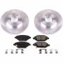 PowerStop KOE7844 OE Stock Replacement Low-Dust Ceramic Brake Pad and Rotor Kit