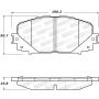 Stoptech 308.16280 Street Brake Pads - Front