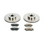 PowerStop KOE2373 OE Stock Replacement Low-Dust Ceramic Brake Pad and Rotor Kit