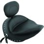 Mustang Motorcycle 79452 Mustang 06-15 Yamaha Roadliner, Stratoliner Wide Touring Solo Seat w/Driver Backrest Studs - Black
