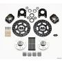 Wilwood 140-1012-D Dynalite Single Front Drag Kit Drilled Rotor 71-80 Pinto/Mustang II Disc & Drum