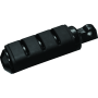 Kuryakyn 7560 Trident Small Peg With Male Adapter Gloss Black