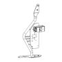 Go Rhino 701009T 07-18 Jeep Wrangler JK/JKU Front Fender Jack Mount for Hi-Lift Jack - Tex. Blk