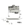 Kentrol 76-86 Jeep CJ Battery Tray with support arm - Polished Silver