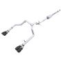 AWE Tuning 3015-43202 4th Gen GM 1500 5.3L 0FG Catback Split Rear Exit (w/ Bumper Cutouts) - Quad Diamond Tips