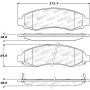 Stoptech 308.09620 Street Brake Pads