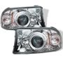 SPYDER 5009791 Projector Headlights - LED Halo - Chrome