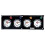 QUICKCAR RACING PRODUCTS QRP61-6721 4 Gauge Panel  OP/WT/OT/ FP Black