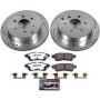 PowerStop K4621-36 Z36 Truck and SUV Carbon-Fiber Ceramic Brake Pad and Drilled & Slotted Rotor Kit