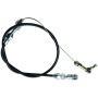 RACING POWER CO-PACKAGED RPCR2334 24In Black Throttle Cab le Braided Stainless
