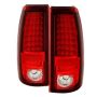 SPYDER 5001740 LED Tail Lights - Red Clear