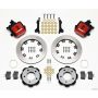 Wilwood 140-11979-R Combination Parking Brake Rear Kit 12.19in Red 2006-Up Civic / CRZ