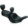 Mustang Motorcycle 79688 Mustang 11-19 Kawasaki Vulcan 1700, Vaquero Std Touring 1PC Seat w/Driver and Pass Backrest - Black
