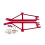 BMR Suspension SFC019R BMR 93-02 F-Body Non-Convertible Bolt-On 4-Point Subframe Connectors - Red