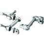 Kuryakyn 4557 4in Adjustable Lockable Offsets With Male Mount Adapter Chrome