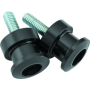 BikeMaster 151629 Alum Spool Kit Lite - 6mm - Black