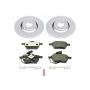PowerStop ESK636 Genuine Geomet Coated Rotors, ECE-R90 Brake Pads + Hardware Kit