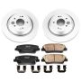 PowerStop CRK7341 Genuine Geomet Coated Rotor and Low-Dust Ceramic Brake Pad Kit