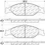Stoptech 305.08040 Street Select Brake Pads - Rear