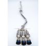 Invidia HS17CS47GM3ST 17+ Honda Civic SI Sedan Gemini Triple Titanium Tip Cat-back Exhaust