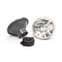 RACING POWER CO-PACKAGED RPCR7405 7in Tri-Bar Headlight w/H4 Bulb