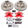 PowerStop KC2908-26 Z26 Street Performance Ceramic Brake Pad, Drilled Slotted Rotor, and Caliper Kit