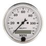 AUTOMETER ATM1688 Old Tyme White 3 1/8in 120MPH Elec. Speedo