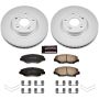 PowerStop CRK3055 Genuine Geomet Coated Rotor and Low-Dust Ceramic Brake Pad Kit