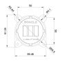 Oracle Lighting 5893-001 ORACLE Lighting 60mm 15W Fog Beam LED Emitter