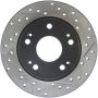 Stoptech 127.40055L 04-08 Acura TSX / 03-07 Honda Accord SportStop Slotted & Drilled Left Rear Rotor