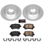 PowerStop CRK5666 Genuine Geomet Coated Rotor and Carbon-Fiber Ceramic Brake Pad Kit