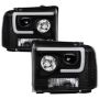 SPYDER 5084507 Light Bar Projector Headlights - Black