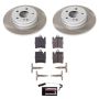 PowerStop SC6697 Semi-Coated Rotor and Low-Dust Ceramic Brake Pad Kit