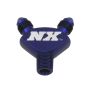 Nitrous Express 16078 1/8NPT x 3AN x 3AN BILLET PURE-FLO Y FITTING (BLUE)